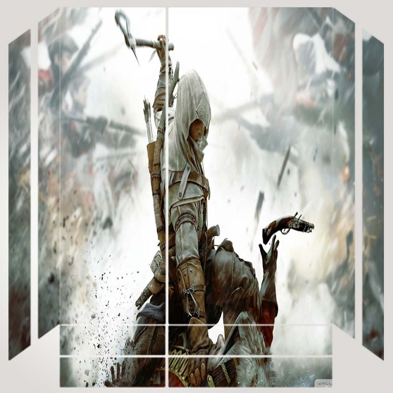 برچسب پلی استیشن ۴ طرح assassins creed مدل ps4 fat کد ps 1004